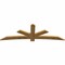 Ekena Millwork Alberta Rough Sawn Timber Gable Bracket, Western Red Cedar, 96"W x 32"H x 2"D x 6"F, 8/12 Pitch GBW096X32X0206ALB00RWR - alternate 3